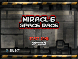 Miracle Space Race title screen for Playstation